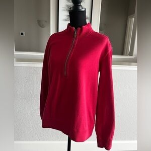 Tommy BAHAMA REVERSIBLE 3/4 ZIP SWEATSHIRT - SMALL